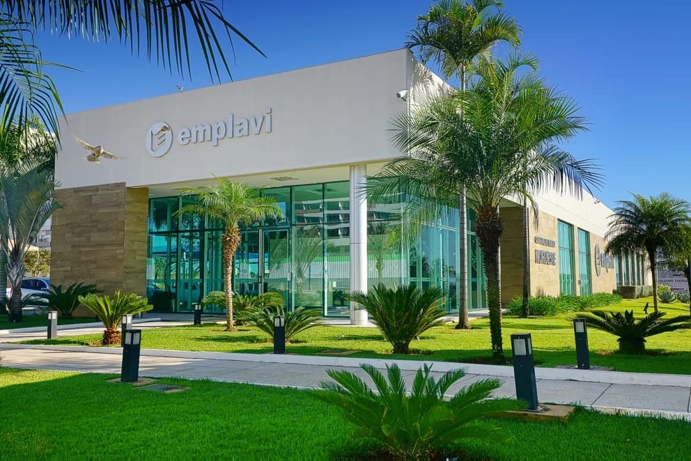 Fachada da sede da Emplavi em Brasília