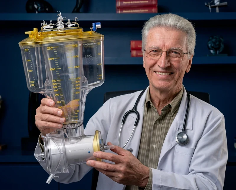 Imagem publicada pela Cardiomed com apresentação de um oxigenador