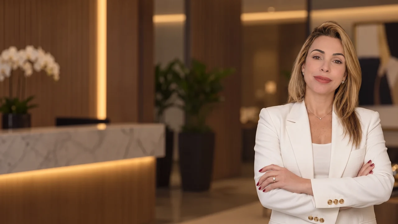 Imagem institucional fornecida de Lidiane Sousa Araújo em composição de escritório