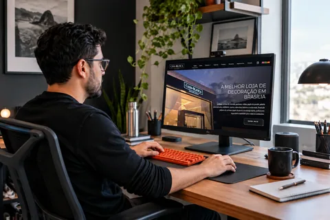 Montagem editorial baseada em captura do site real de Casa Blanca Decorações, sem indicação da tecnologia utilizada